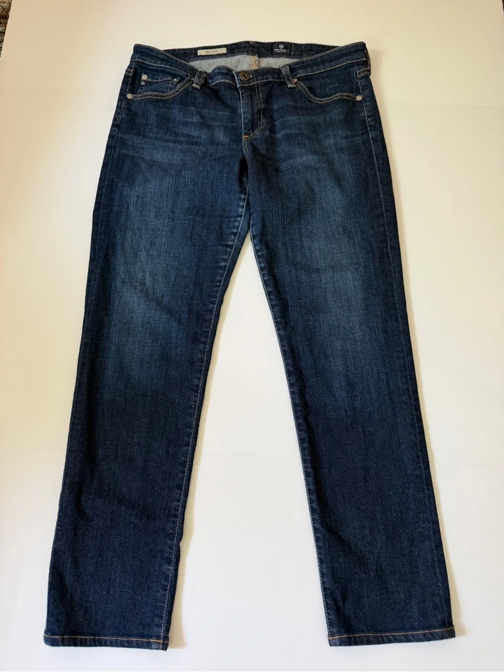 AG Adriano Goldschmied Men's Dark Blue Bootcut Jeans